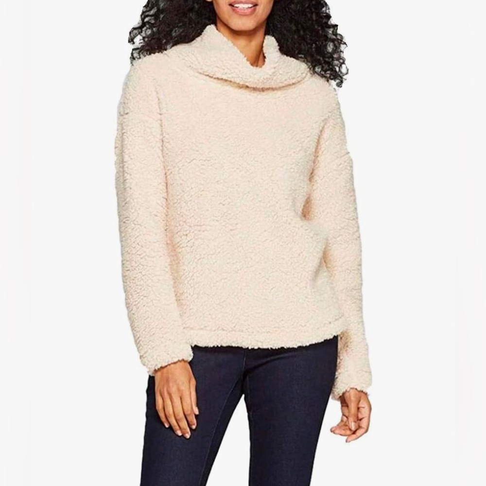 A New Day Women's Any Day Turtleneck Sherpa Pullover Sweatshirt